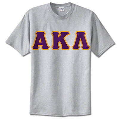 Alpha Kappa Lambda Fraternity Lettered T-Shirt