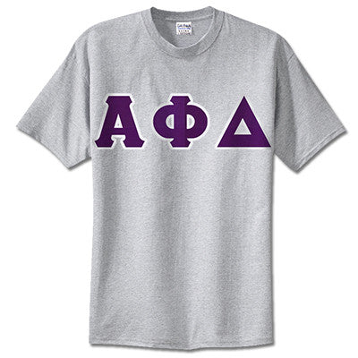 Alpha Phi Delta Fraternity Lettered T-Shirt