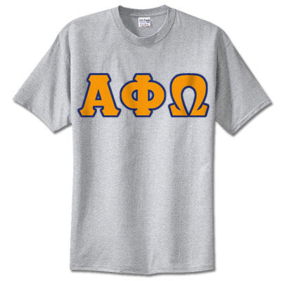 Alpha Phi Omega Fraternity Lettered T-Shirt