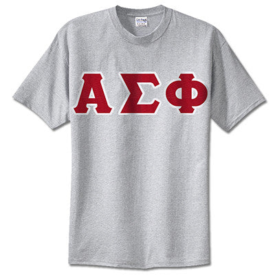 Alpha Sigma Phi Fraternity Lettered T-Shirt