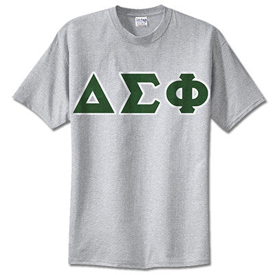 Delta Sigma Phi Fraternity Lettered T-Shirt