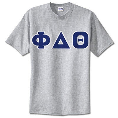 Phi Delta Theta Fraternity Lettered T-Shirt