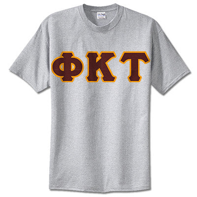 Phi Kappa Tau Fraternity Lettered T-Shirt