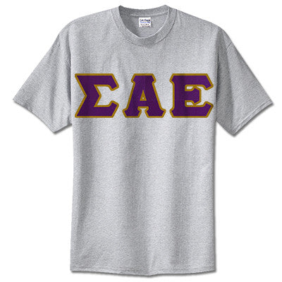 Sigma Alpha Epsilon Fraternity Lettered T-Shirt