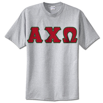 Alpha Chi Omega Sorority Lettered T-Shirt