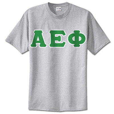 Alpha Epsilon Phi Sorority Lettered T-Shirt