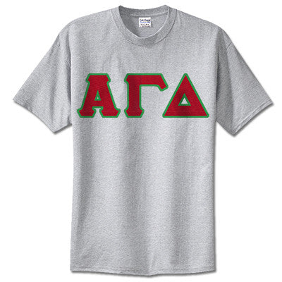 Alpha Gamma Delta Sorority Lettered T-Shirt