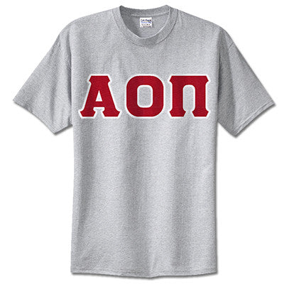 Alpha Omicron Pi Sorority Lettered T-Shirt