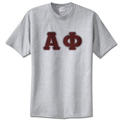 Alpha Phi Sorority Sorority Lettered T-Shirt