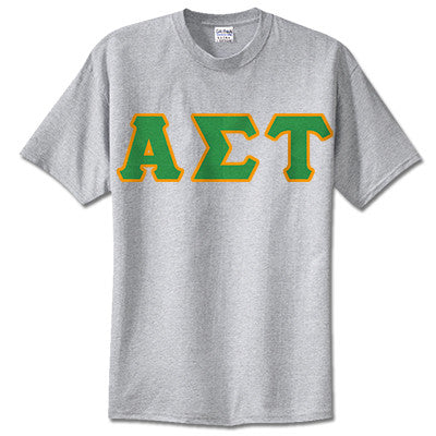 Alpha Sigma Tau Sorority Lettered T-Shirt