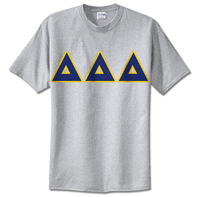 Delta Delta Delta Sorority Lettered T-Shirt