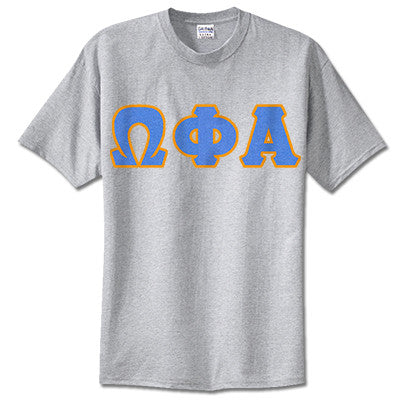 Omega Phi Alpha Sorority Lettered T-Shirt