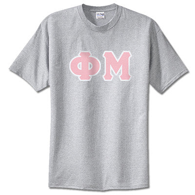 Phi Mu Sorority Lettered T-Shirt