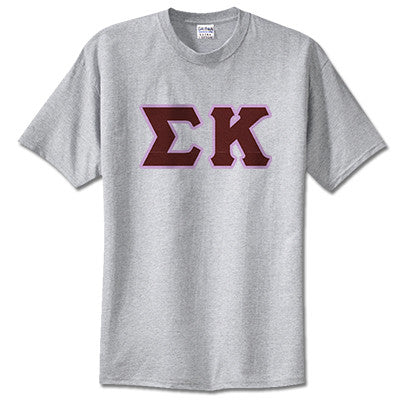 Sigma Kappa Sorority Lettered T-Shirt